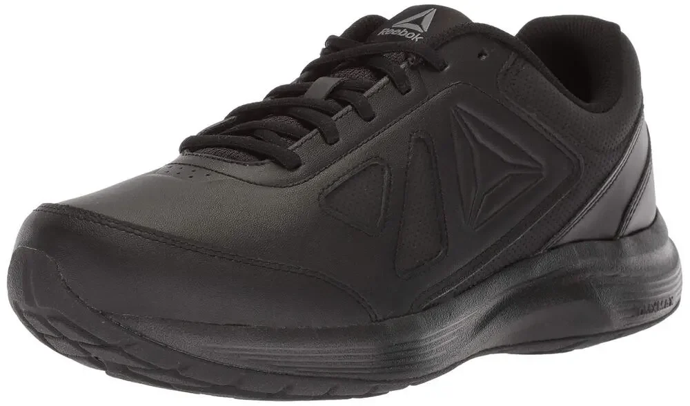 REEBOK MEN'S WALK ULTRA 6 DMX MAX ATHLETIC SHOE, BLACK/ALLOY, 9.5 2E US